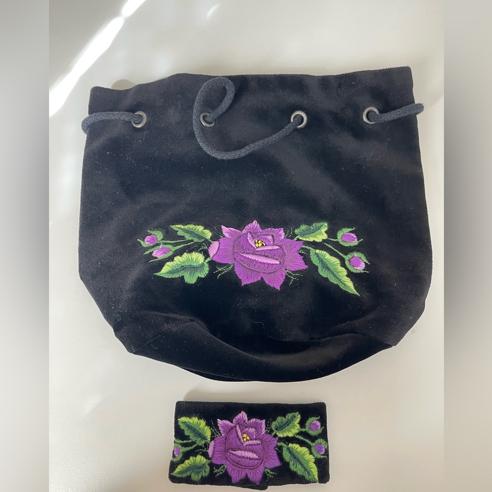 Black and Purple Bag